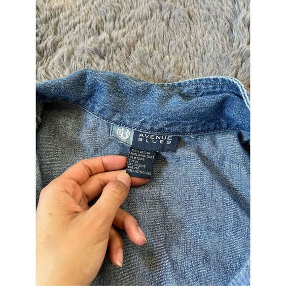 Vintage Y2k denim lace up mini dress size‎ 24 - Picture 7 of 7